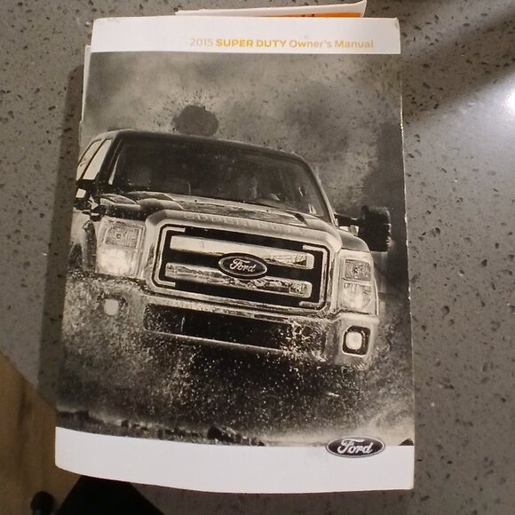 2015 Ford F 250 Super Duty Manual and Window Sticker-Pre Owned - Picture 1 of 7